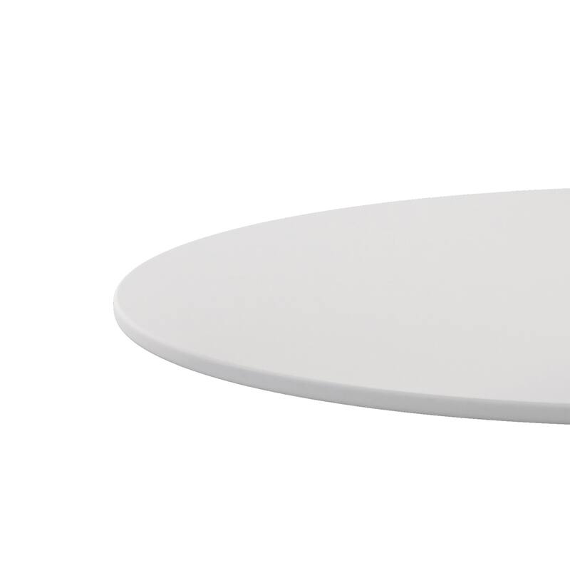 42"Modern Round Dining Table with Round MDF Table Top Bed Bath